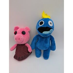 Roblox Piggy Pig Rainbow Friends Blue Plush Phatmojo Stuffed Animal Toy